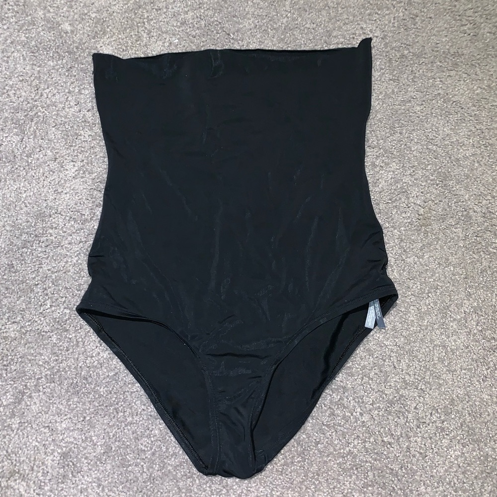 High waisted black aerie swim bottoms